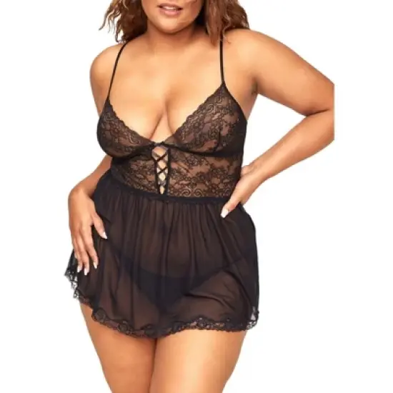 Adore Me Women's Yolandi Babydoll Lingerie image {3}