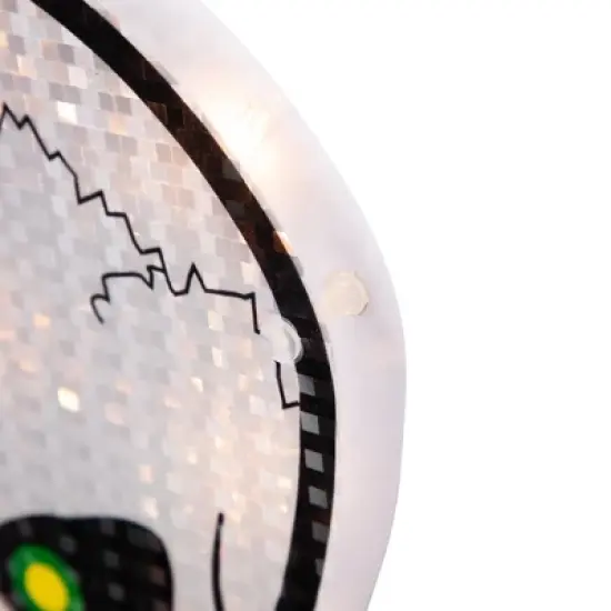 Northlight Lighted Holographic Halloween Skull Window Silhouette - 12" - Clear Lights image {6}