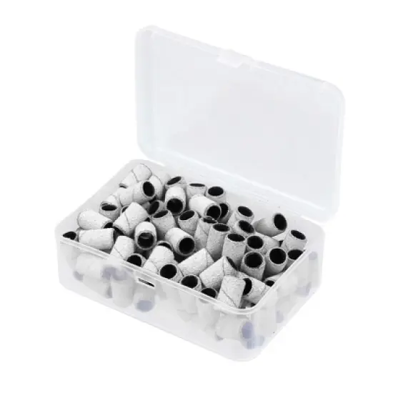 Unique Bargains 120 Grit Nail Drill Bits Sanding Bands Gel File Polish Remover For Electric Nail Tools 100 Pcs image {7}