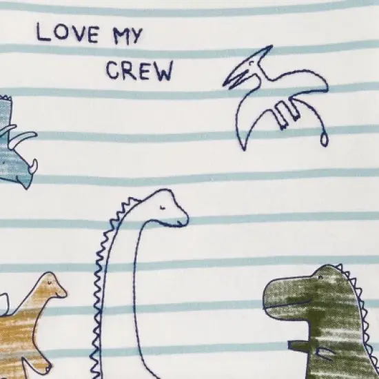 Carter's Just One You&reg; Baby Boys' 2pc Dino Top & Bottom Set - Olive Green image {1}