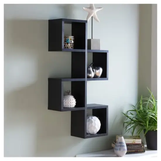 30" x 15.25" Cubby Chessboard Wall Shelf - Danya B.
 image {5}