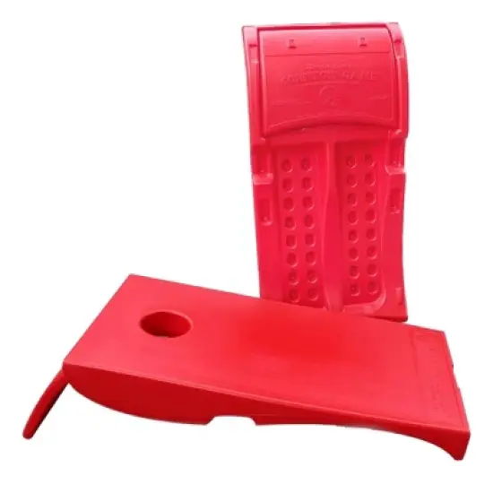 Driveway Games All Weather Indoor/Outdoor Cornhole Game Set with 2 Target Boards and 8 Bean Bags - Red image {1}