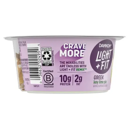 Light + Fit Mixin Greek Yogurt - 4.5oz Cup image {2}