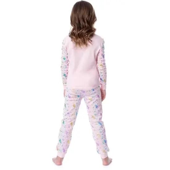 Mattel Girls' Barbie Dream Team Unicorn Best Friend Sleep Pajama Set Pink image {1}