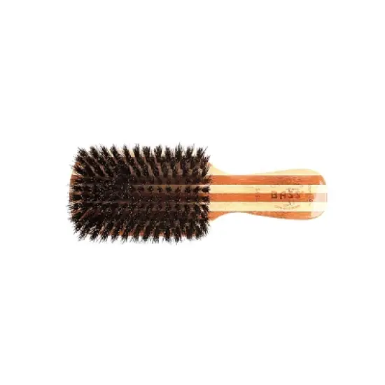 Bass Brushes Men's Hair Brush Wave Brush with 100% Pure Premium Natural Boar Bristle SOFT  Pure Bamboo Handle Classic Club/Wave Style image {5}