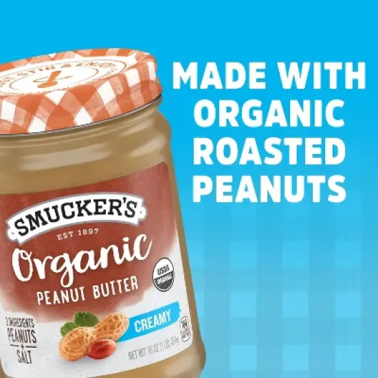Smucker's Organic Natural Creamy Peanut Butter - 16oz image {3}