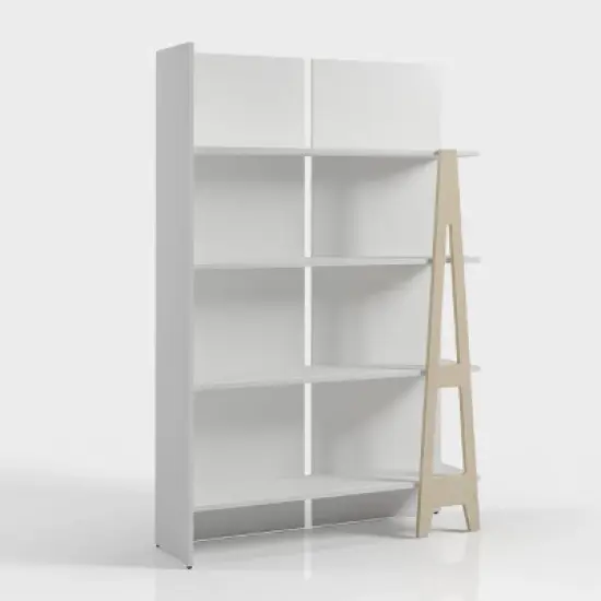 60" Atypik 4 Shelf Bookcase - Nexera image {7}