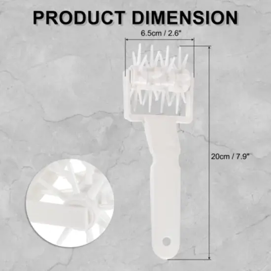 Unique Bargains Plastic Durable with Spikes Cookie Pizza Dough Docker Rollers image {1}