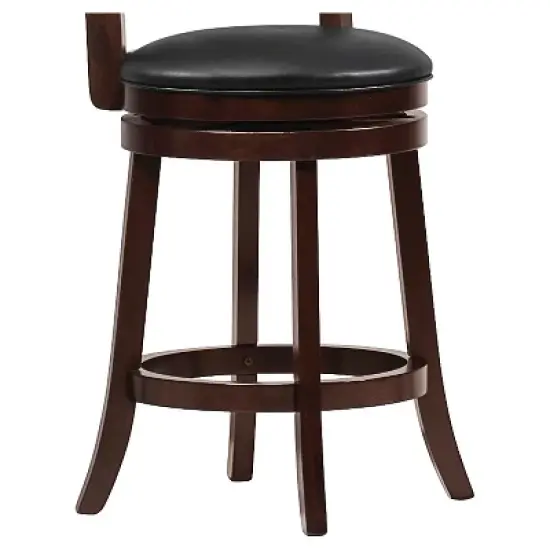 Wolcott Swivel 24" Counter Height Barstool - Charcoal Heather - Inspire Q image {2}