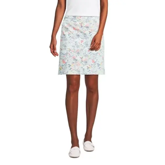 Lands' End Women's Mid Rise Elastic Waist Pull On Knockabout Chino Skort image {7}