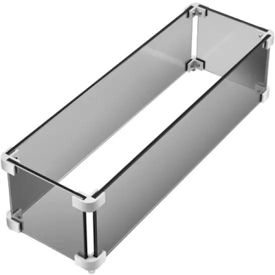 Yaheetech Tempered Glass Wind Guard Fence Fire Pit Table image {8}