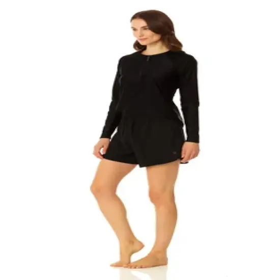 CopperControl by Coppersuit - Women's Long Sleeve Rashguard Swimsuit Top image {2}