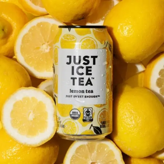 JUST ICE TEA Lemon Black Tea - 4pk/12 fl oz Cans image {3}