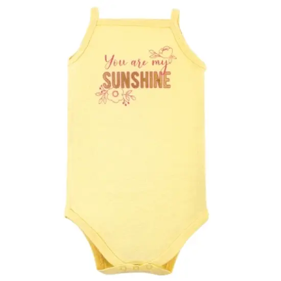 Little Treasure Baby Girl Cotton Bodysuits 3pk, Sunshine image {1}