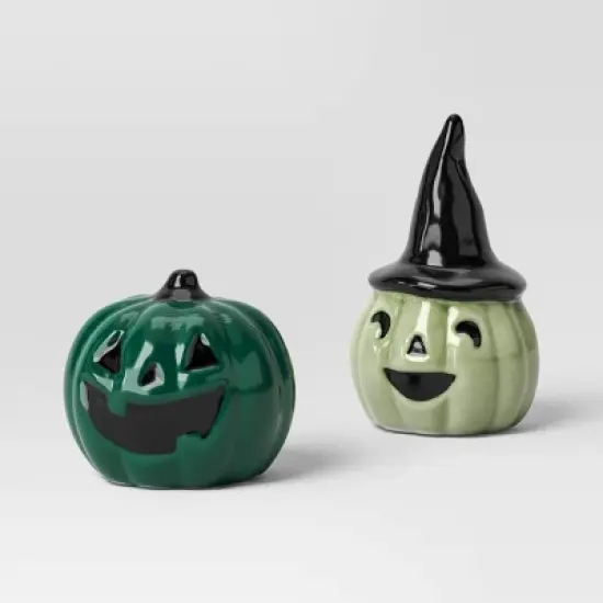 3pc Pumpkins Mini Mantle Ceramic Decorative Accent Set - Hyde and EEK! Boutique&trade; image {2}