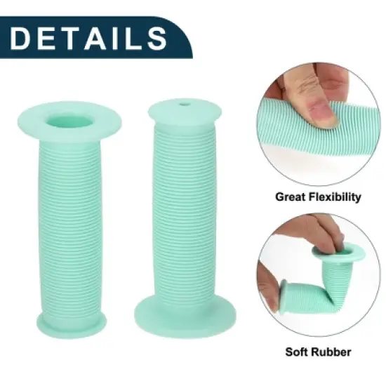 Unique Bargains Bike Handlebar Grips Covers 3.94" Long Blue 1 Pair image {2}