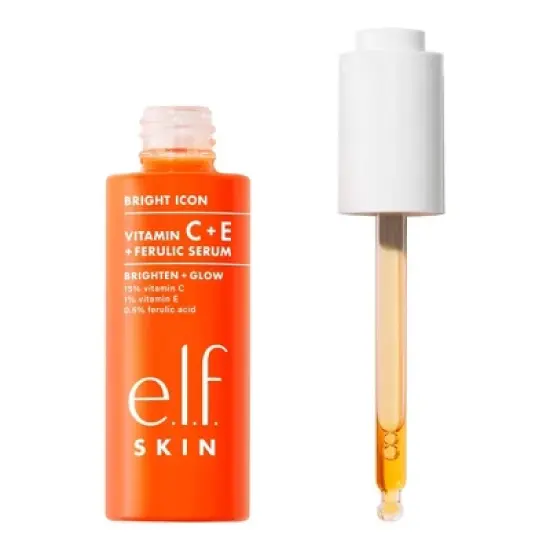 e.l.f. SKIN Bright Icon Vitamin C + E + Ferulic Face Serum - 1 fl oz image {11}