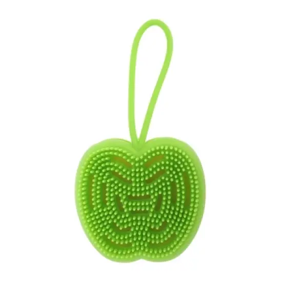 Unique Bargains Apple Shape Bath Brush Green 1 Pc image {6}