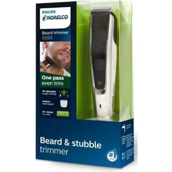 Philips Norelco Series 5500 Beard & Hair Men's Rechargeable Electric Trimmer - BT5511/49 image {1}