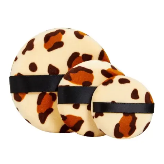Glamlily 24 Pack Leopard Print Makeup Powder Puffs for Loose and Pressed Powder, Extra Large, Large, Small (3 Sizes) image {6}