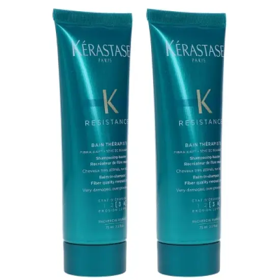 Kerastase Resistance Bain Therapiste Shampoo 2.5 oz 2 Pack image {5}