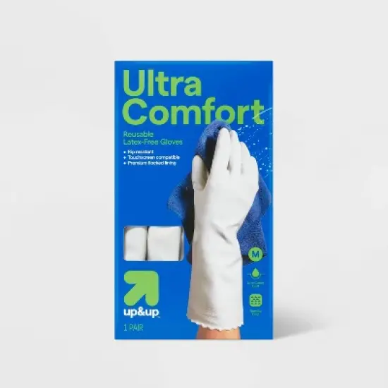 Durable Ultra Comfort Latex-Free Reusable Gloves - up&up&trade; image {4}