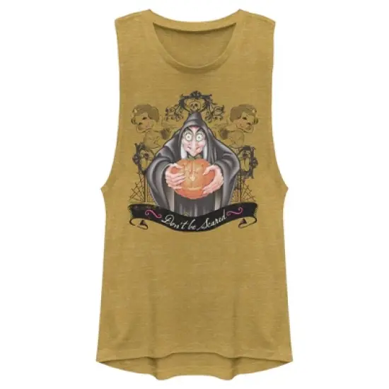 Junior's Snow White and the Seven Dwarves Evil Queen Pumpkin Festival Muscle Tee image {3}