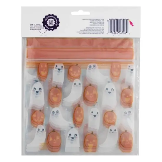 Wilton Halloween 20ct Ghost Resealable Treat Bags image {3}
