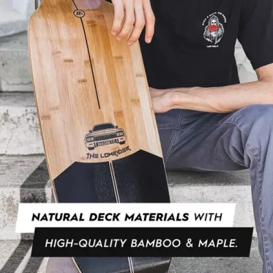 Magneto Glider Collection | 40" x 9.25" | Longboard Skateboard | 100mm Wheels | Bamboo Deck with Maple Core | Fully Assembled image {6}