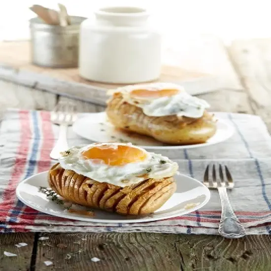 Lekue Hasselback Potato Cutter, Terracotta image {4}