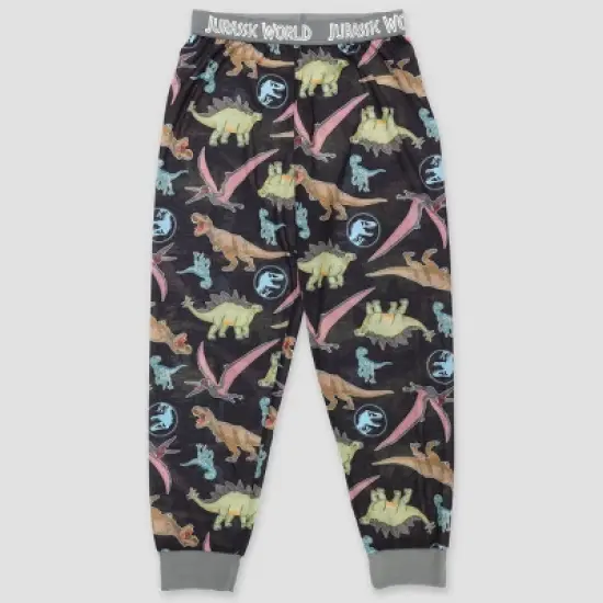 Boys' Jurassic World 3pc Pajama Set - Green/Black image {5}