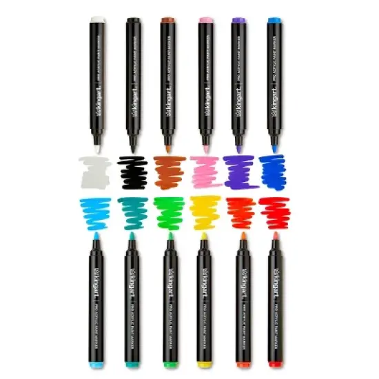 KINGART PRO Acrylic Paint Markers 12 Colors image {7}