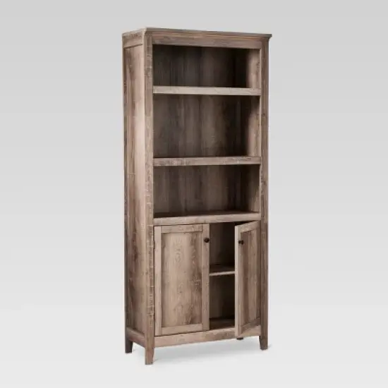 72" Carson 5 Shelf Bookcase with Doors - Threshold image {7}
