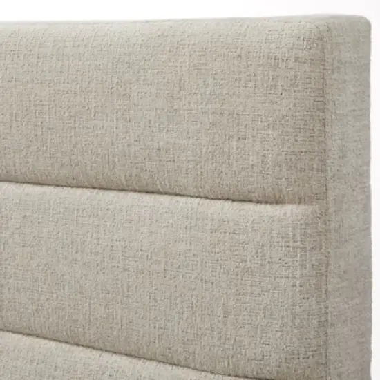 Queen Raquel Channel Upholstered Headboard - Lifestorey image {3}