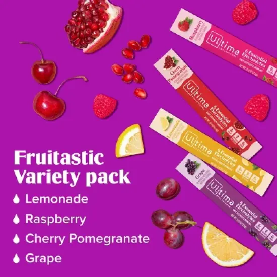 Ultima Replenisher Fruitastic Variety Pack Electrolyte Drink Mix - 8pk image {4}