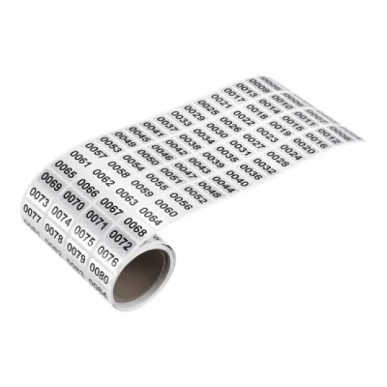 Unique Bargains Office Warehouse Self-Adhesive Consecutive Number Sticker Labels image {4}