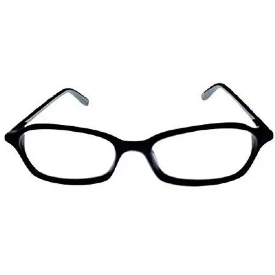 Jones New York J220 49mm Unisex Acetate Rectangular Designer Eyeglasses OR Blue Light Filter OR Reading Glasses in Black image {1}