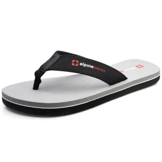 Alpine Swiss Mens Flip Flops Beach Sandals Lightweight EVA Sole Comfort Thongs image {11}