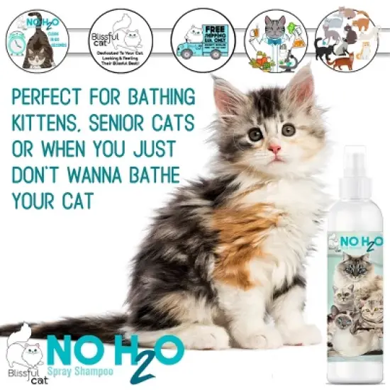 The Blissful Cat No H2O Spray Shampoo image {2}