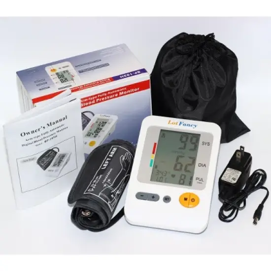 LotFancy Arm Blood Pressure Monitor with Cuff 8.7" - 14.2&rdquo;, AC Adapter Inclded image {4}