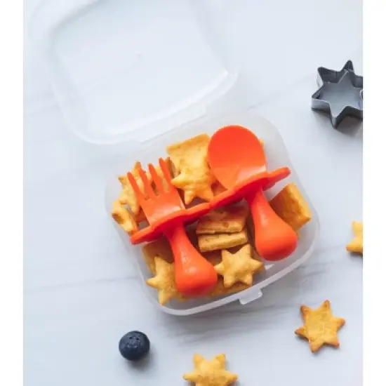 Grabease Toddler Utensils, Baby Spoon and Fork Cutlery, BPA-Free & Phthalate-Free - 1 Set image {15}
