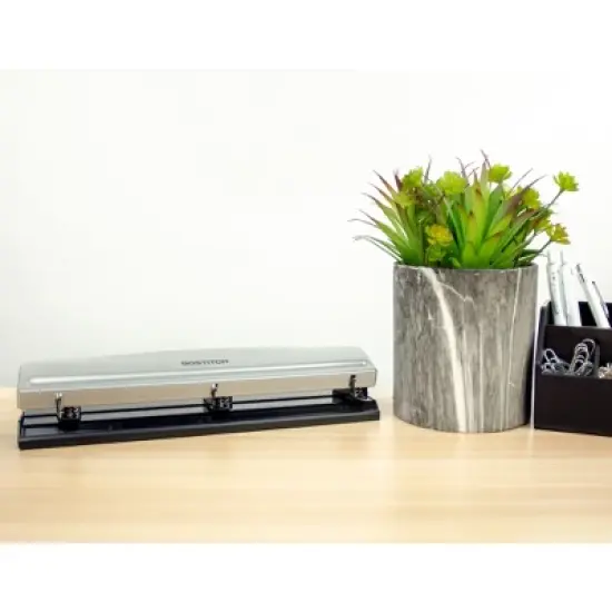 Bostitch 3-Hole Punch (Silver) - 12 Sheet Capacity, School, Office & Classroom Supplies image {5}
