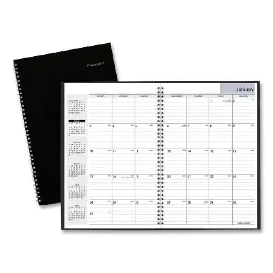 DayMinder Monthly Planner, Ruled Blocks, 12 x 8, Black Cover, 14-Month: Dec 2025 to Jan 2027 image {6}