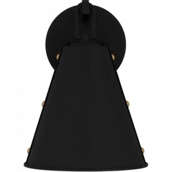Quoizel Lighting Hyde 1 - Light Sconce in  Matte Black image {2}