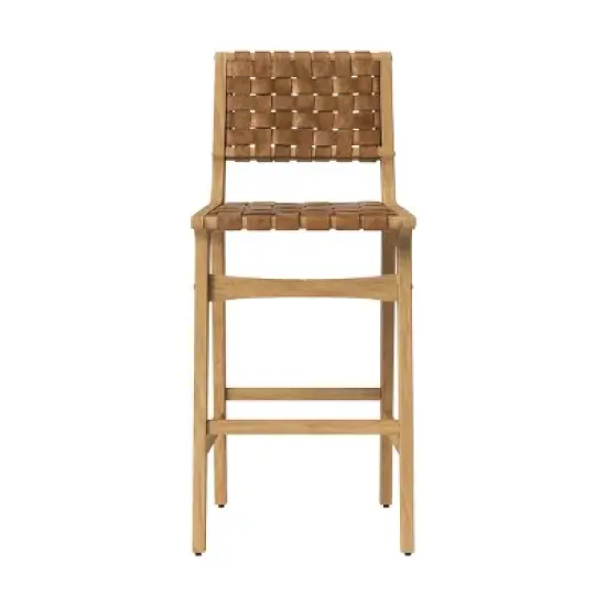 Ceylon Woven and Wood Barstool - Threshold&trade; image {6}