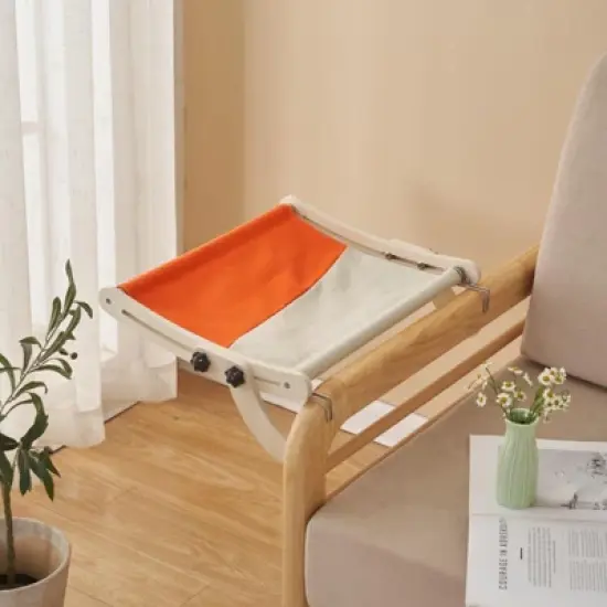 Cat Window Perch, Cat Window Hammock, Providing All-Around Sunbath Space Saving, Easy to Adjust Cat Bed for Windowsill, Bedside image {10}