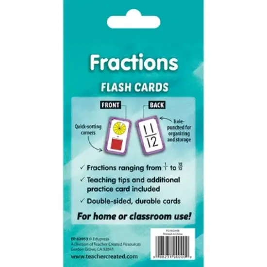 Edupress Fractions Flash Cards image {2}
