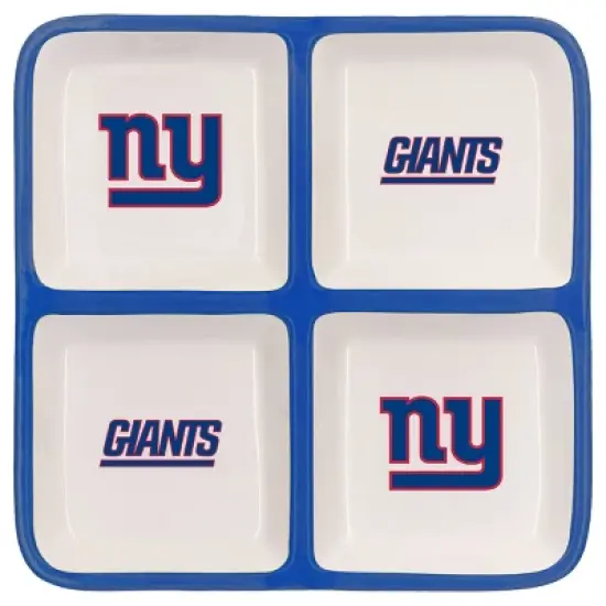 NFL New York Giants 4-Section Square Tray image {2}