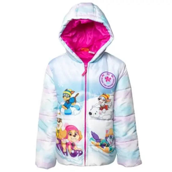 PAW Patrol Everest Rubble Marshall Girls Winter Coat Puffer Jacket Little Kid image {7}