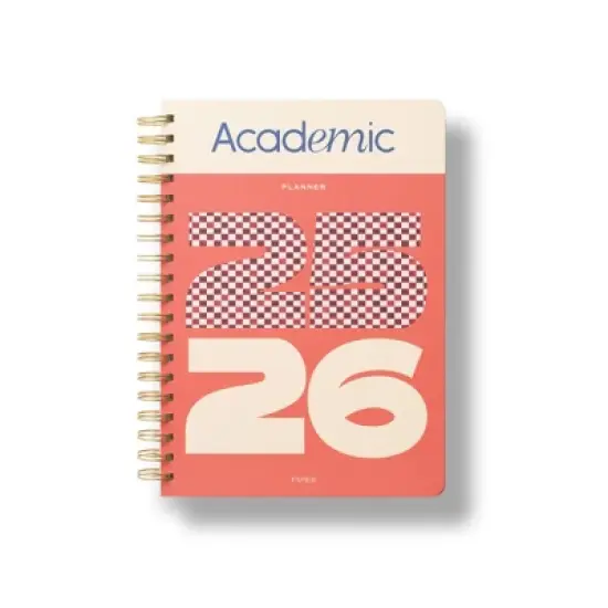 PAPIER Year in Check B5 Spiral Academic Planner image {3}